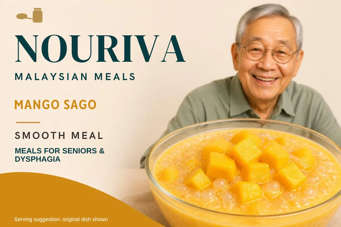 Nouriva Mango Sago label
