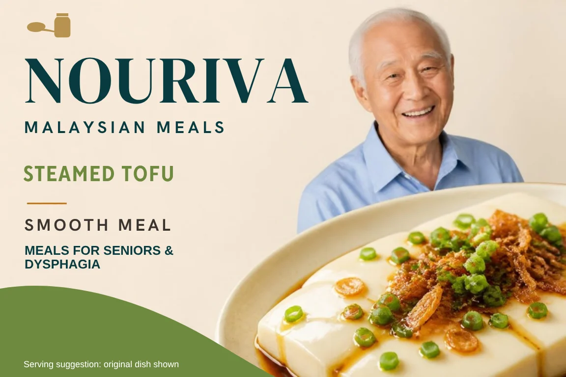 Nouriva Steamed Tofu label